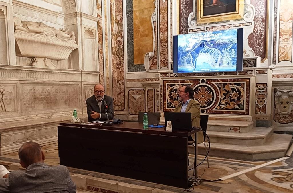 Genova Citta di mare alla Cappella Pignatelli In foto Pierluigi Leone de Castris e Piero Boccardo Copy