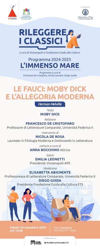 INVITO_30_NOVEMBRE-low-1-416x1024 Moby Dick di Melville al Teatro Sannazaro per la rassegna 'Rileggere i classici' 2024-2025