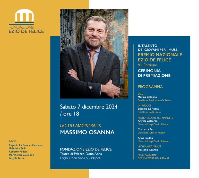 FDF_invitoPremio2024-Copy Premio Nazionale Ezio De Felice: la VII edizione celebra il talento dei giovani per i musei