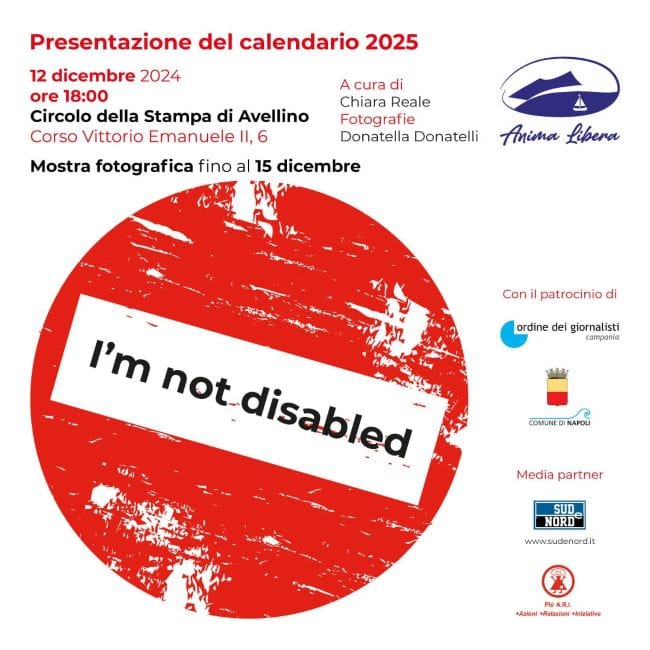 IMG-20241203-WA0010-low "I'm not Disabled": Donatella Donatelli presenta il calendario solidale a sostegno di Anima Libera