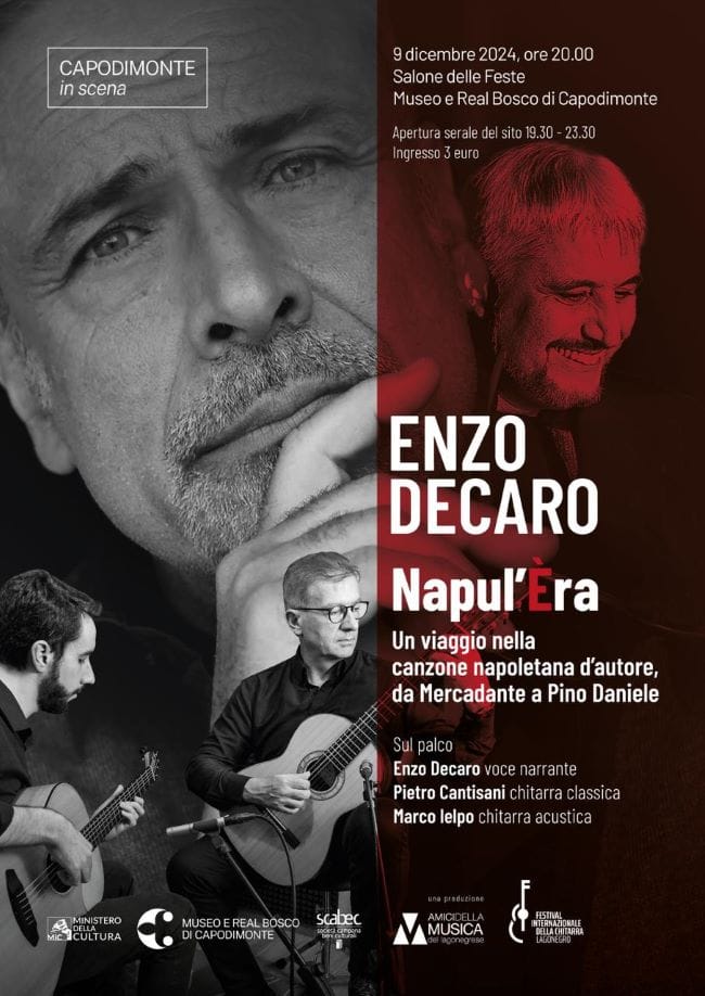 Locandina_spettacolo-Decaro-1-low Capodimonte in Scena: debutta 'Napul'èra', un viaggio nella canzone napoletana