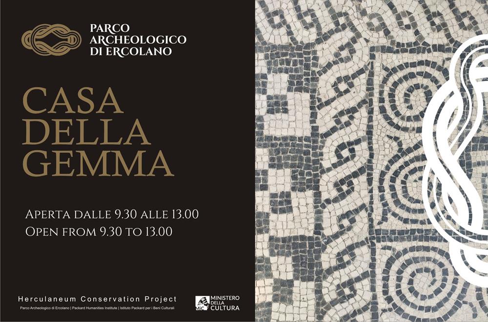 gemma25-Copy Al Parco Archeologico di Ercolano la Casa della Gemma e Close-up Cantieri inaugurano il 2025