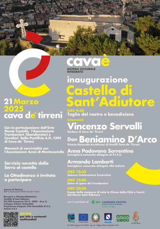 INAUGURAZIONE-CASTELLO-low Cava de' Tirreni. riapre il Castello di Sant'Adiutore: storia, restauro e celebrazioni