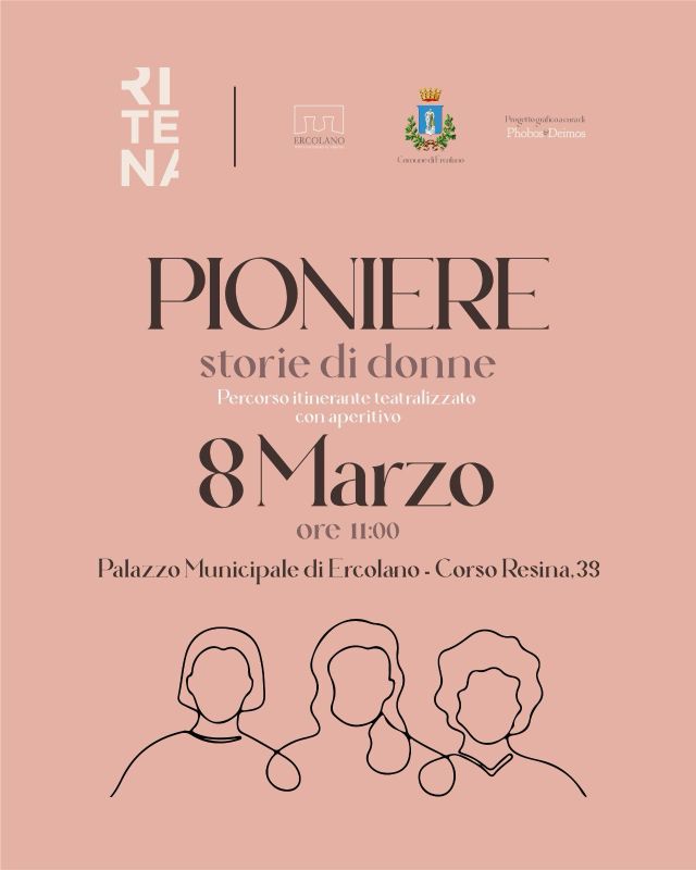 Locandina-evento-8-marzo-low 8 marzo, Ercolano con le donne: spettacolo interattivo per celebrare le pioniere italiane