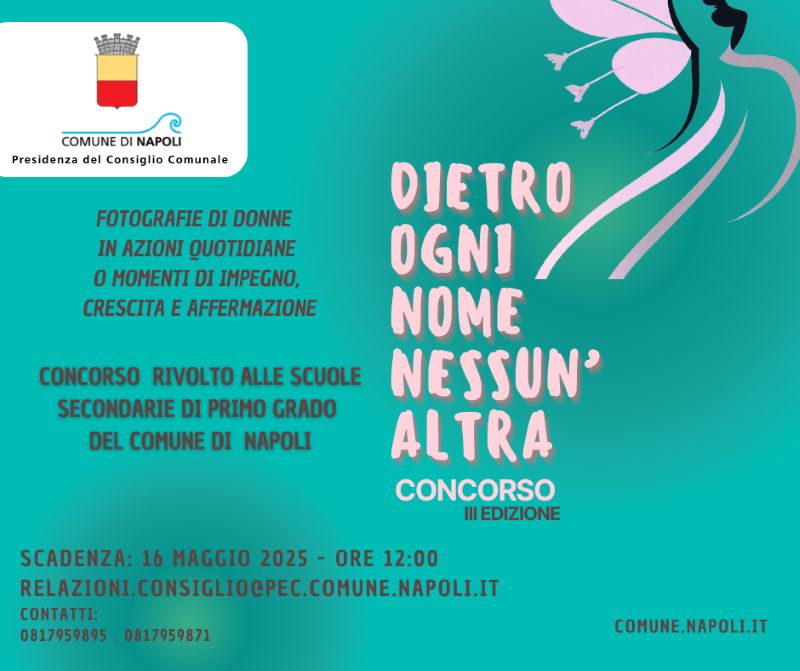 concorso-donna-2025-low D.O.N.N.A. 2025: al via la terza edizione del concorso fotografico per le scuole di Napoli