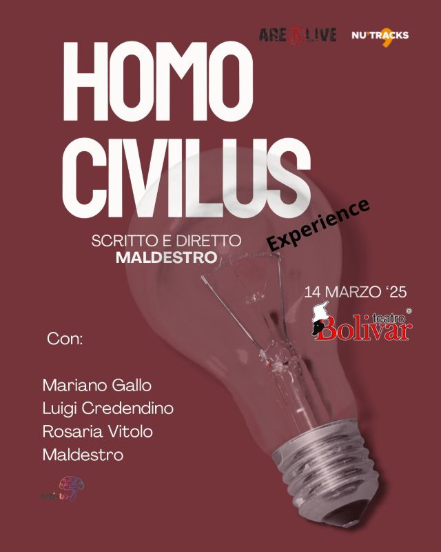 maldedestro-low Homo Civilus - Experience: il viaggio teatrale di Maldestro tra cinismo, ironia e provocazione