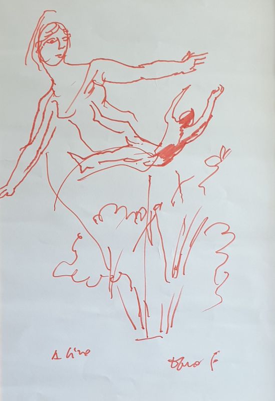 disegno-del-premio-Nobel-Dario-Fo-per-Ciro-Liguoro-low Vite infrante, 50° della strage Flobert a Sant’Anastasia: spettacolo per non dimenticare