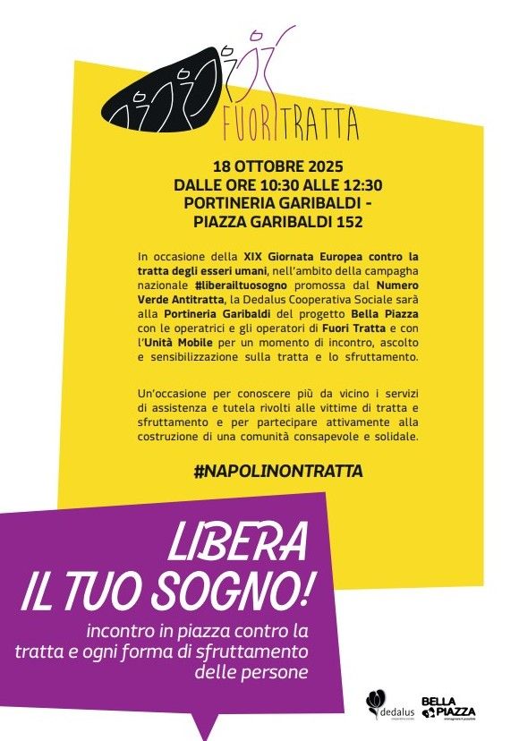 napoli-non-tratta Napoli non tratta! In piazza Garibaldi la città si mobilita contro la tratta di esseri umani